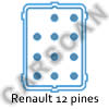 Conector de Diagnóstio Renault 12 pines